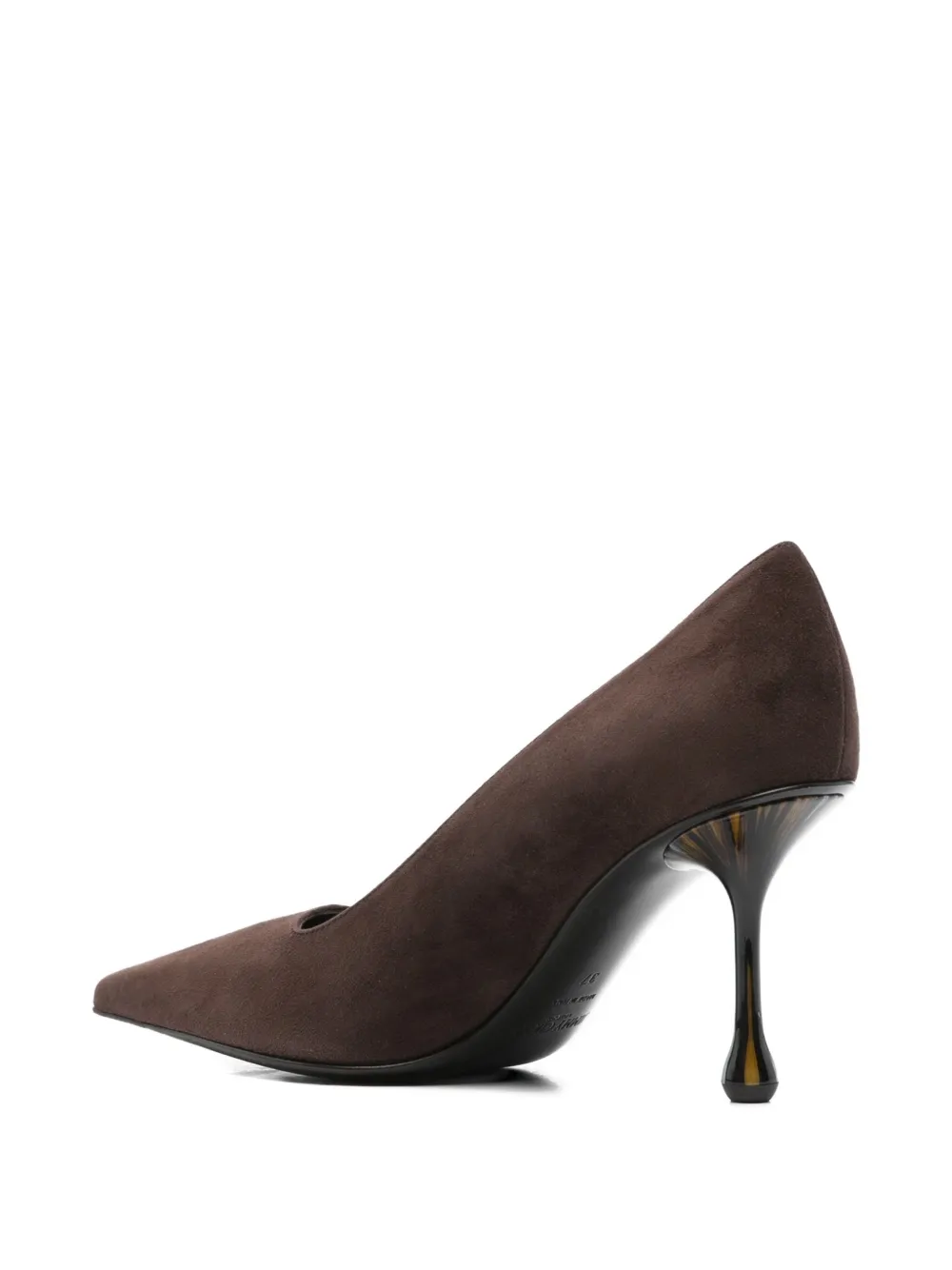 Jimmy Choo 80mm Îxia pointed-toe heeled pumps Brown