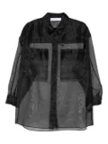 IRO sheer panelled shirt - Black