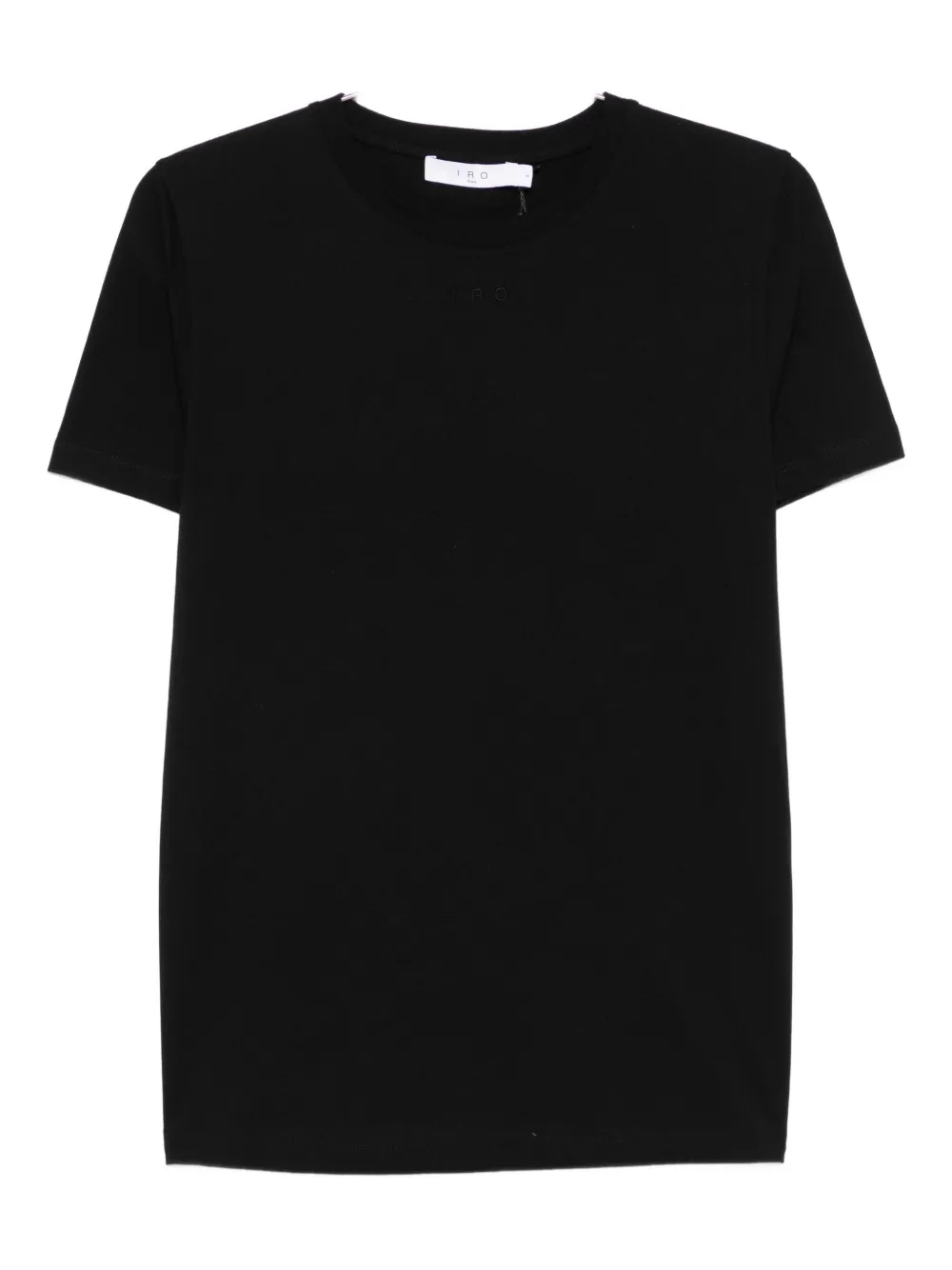 Iro Short-sleeve Crew-neck Top In Black