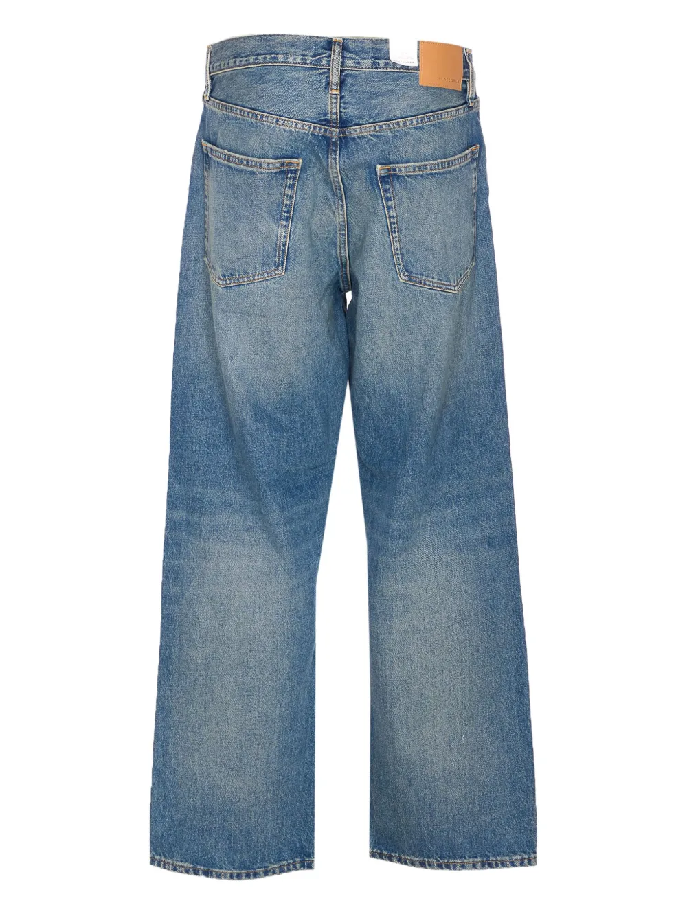 Sunflower button-fly patch-pocket jeans - Blauw