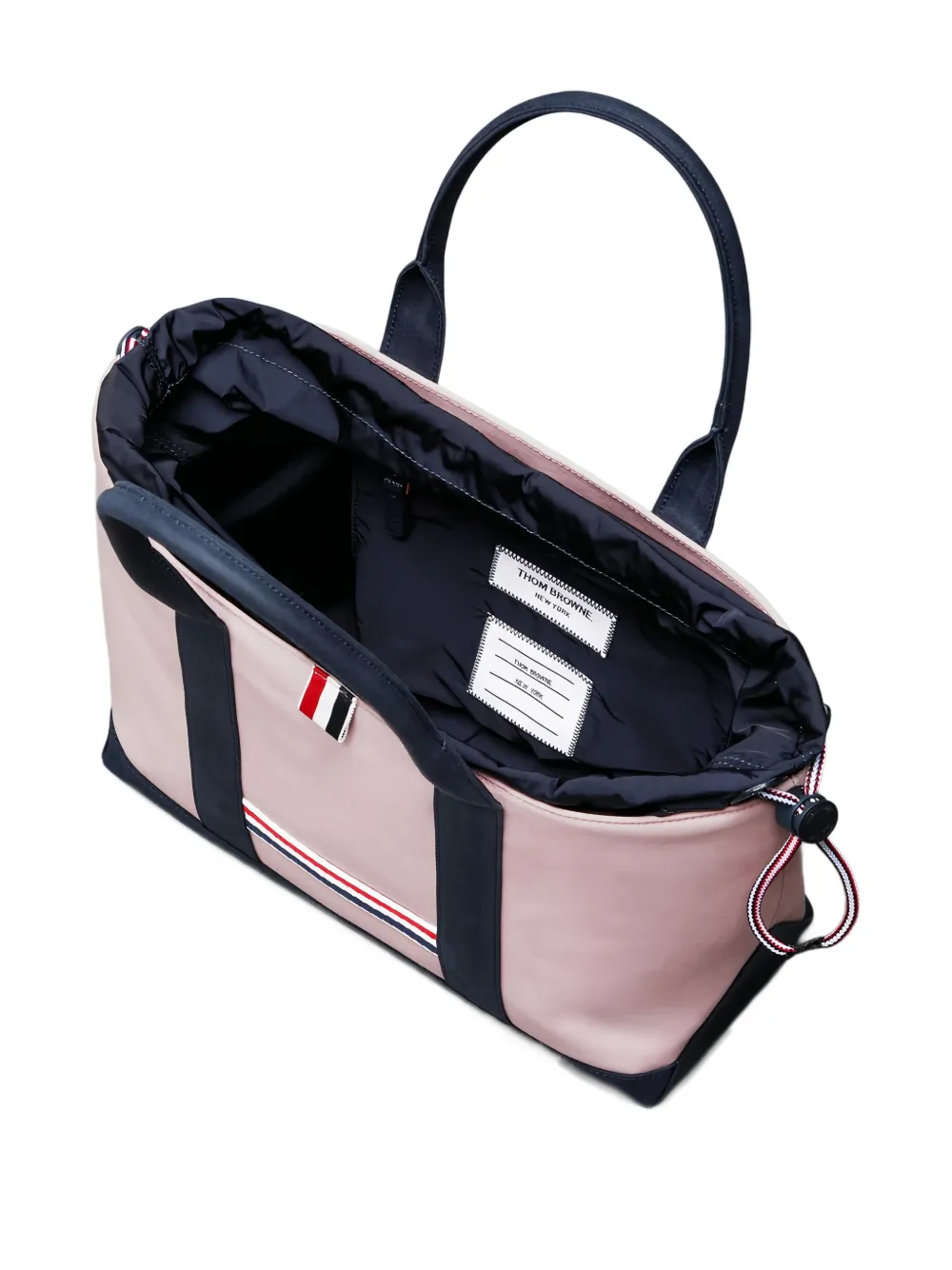 Thom Browne Kids Shopper met streepdetail Roze