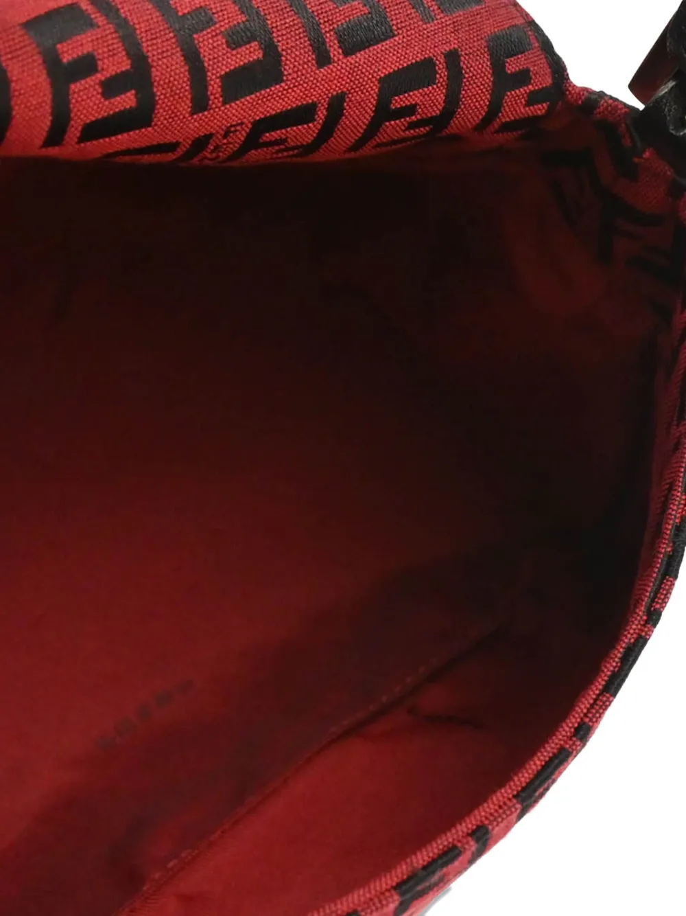 Pre-owned Fendi 1990-2000s Ff Monogram Handbag In Red
