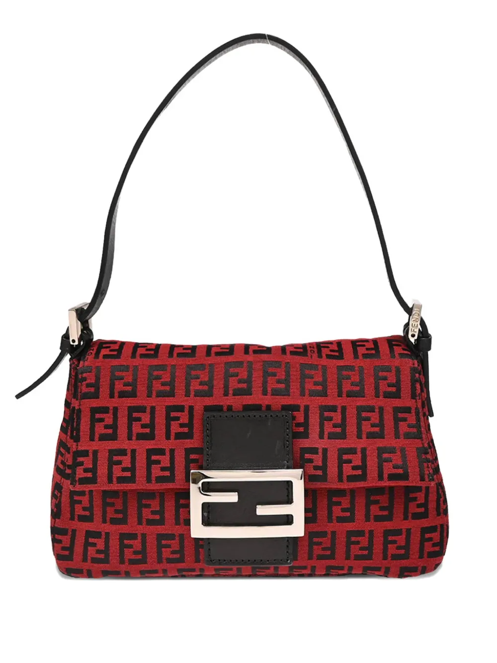 Pre-owned Fendi 1990-2000s Ff Monogram Handbag In Red