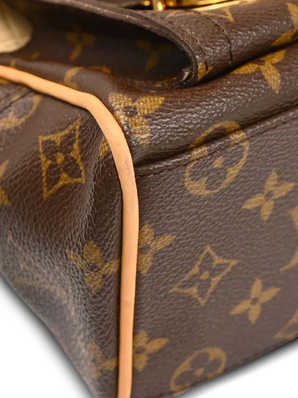 Pre-owned Louis Vuitton 2006 Monogram Manhattan Pm Handbag In Brown