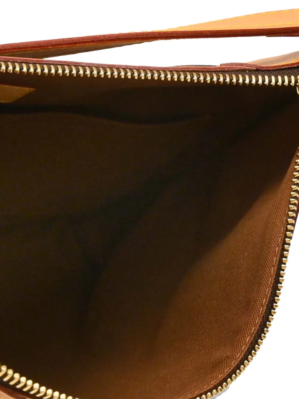 Pre-owned Louis Vuitton 2015 Monogram Odeon Pm Shoulder Bag In Brown
