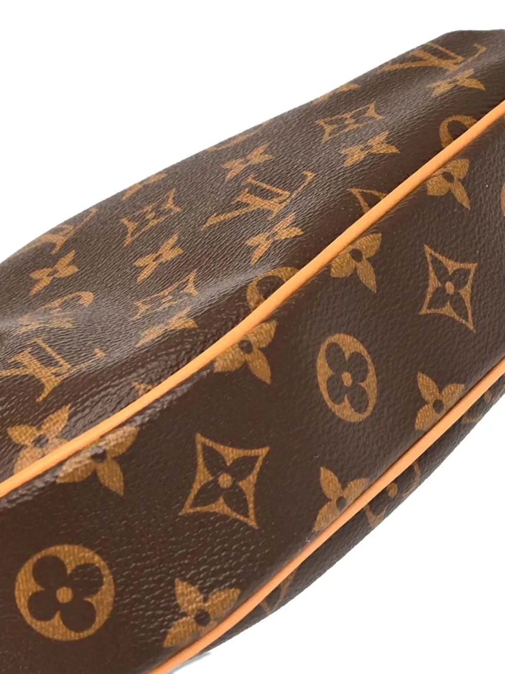 Pre-owned Louis Vuitton 2015 Monogram Odeon Pm Shoulder Bag In Brown