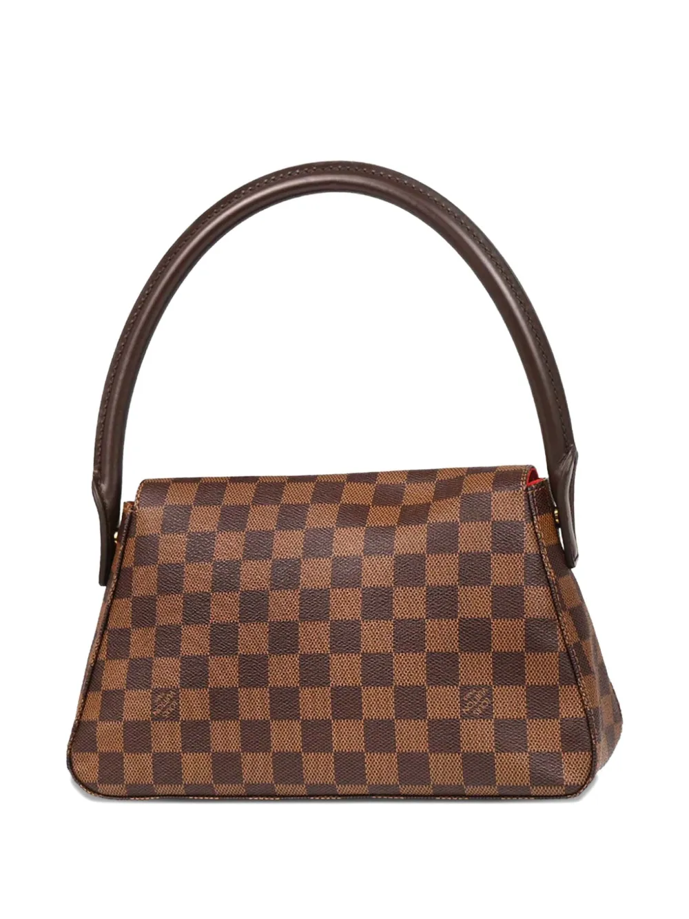 Pre-owned Louis Vuitton 2006 Damier Mini Looping Handbag In Brown