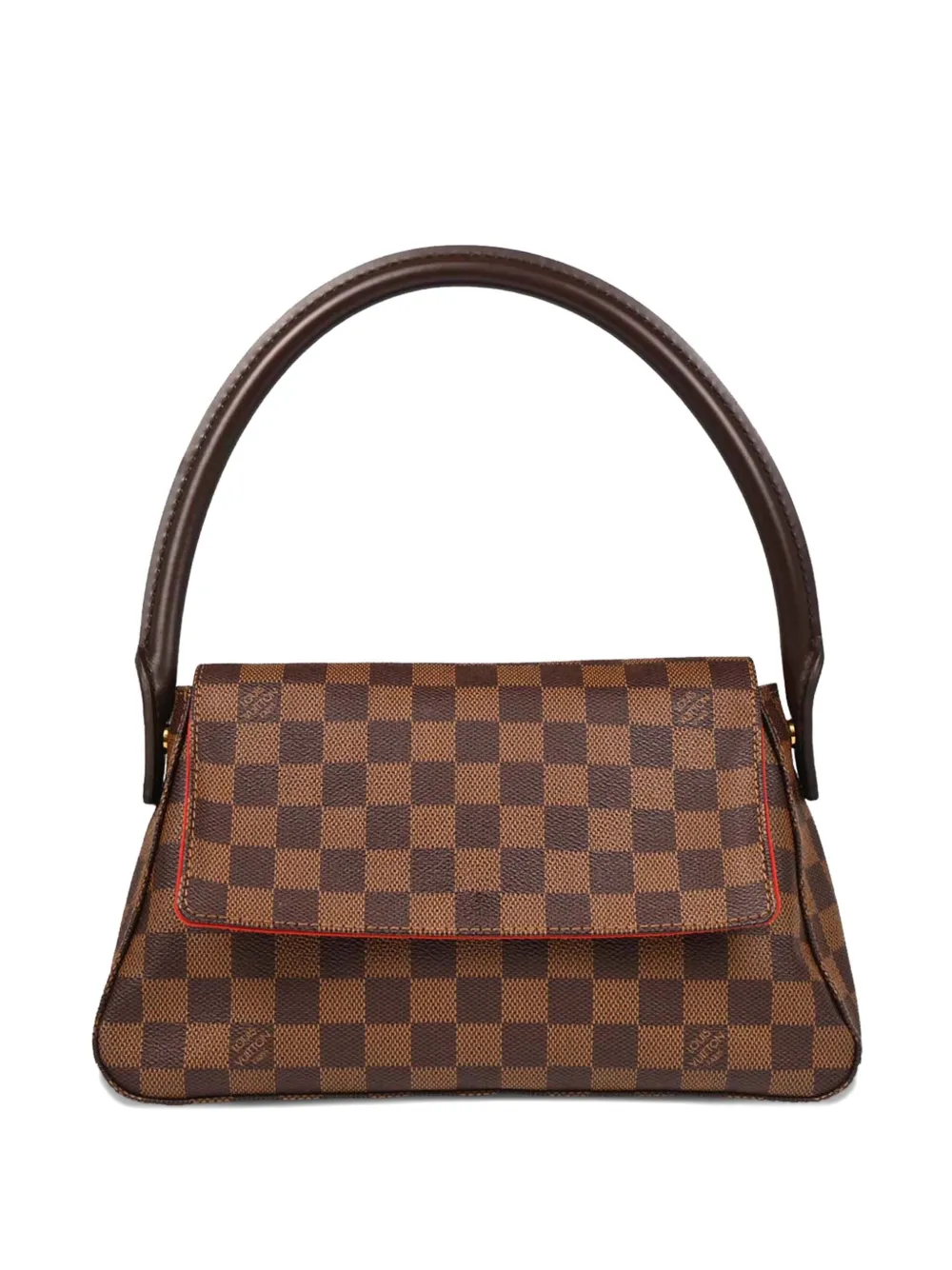 Pre-owned Louis Vuitton 2006 Damier Mini Looping Handbag In Brown