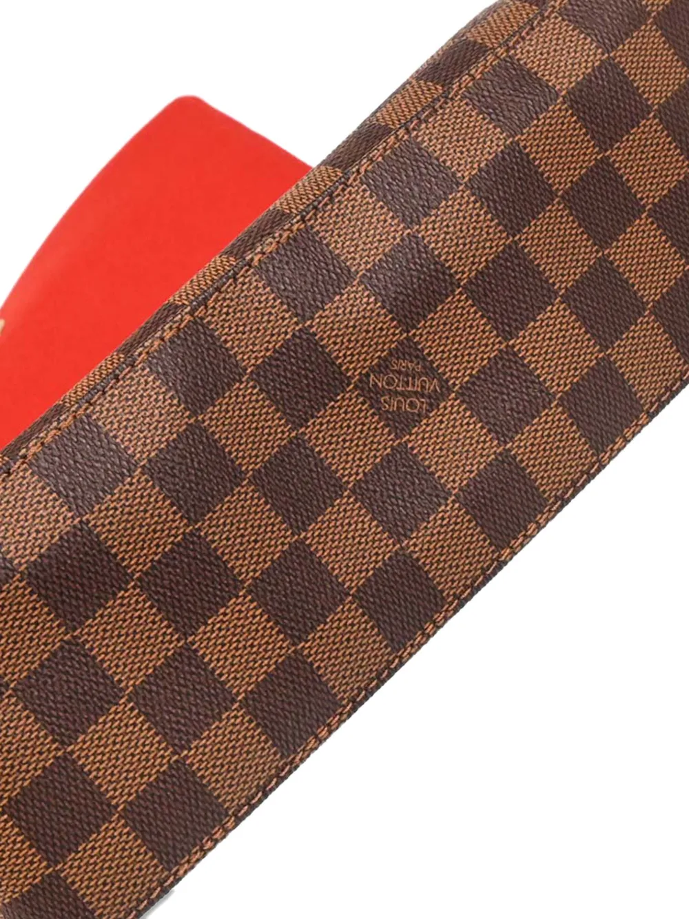 Pre-owned Louis Vuitton 2006 Damier Mini Looping Handbag In Brown