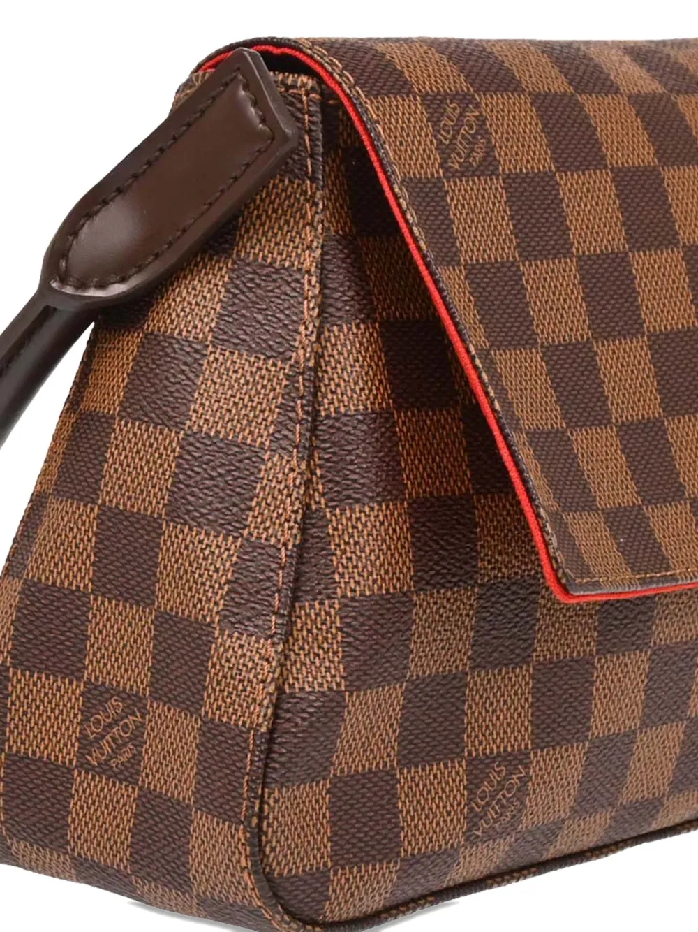 Pre-owned Louis Vuitton 2006 Damier Mini Looping Handbag In Brown