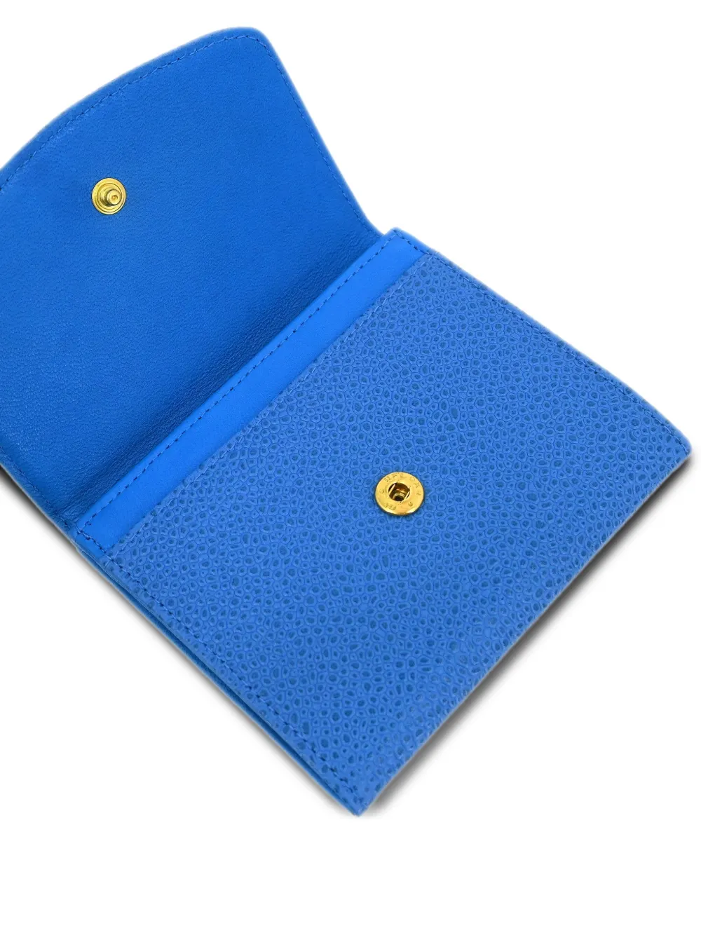 Pre-owned Chanel 1997 Leather Coin Wallet In Blue