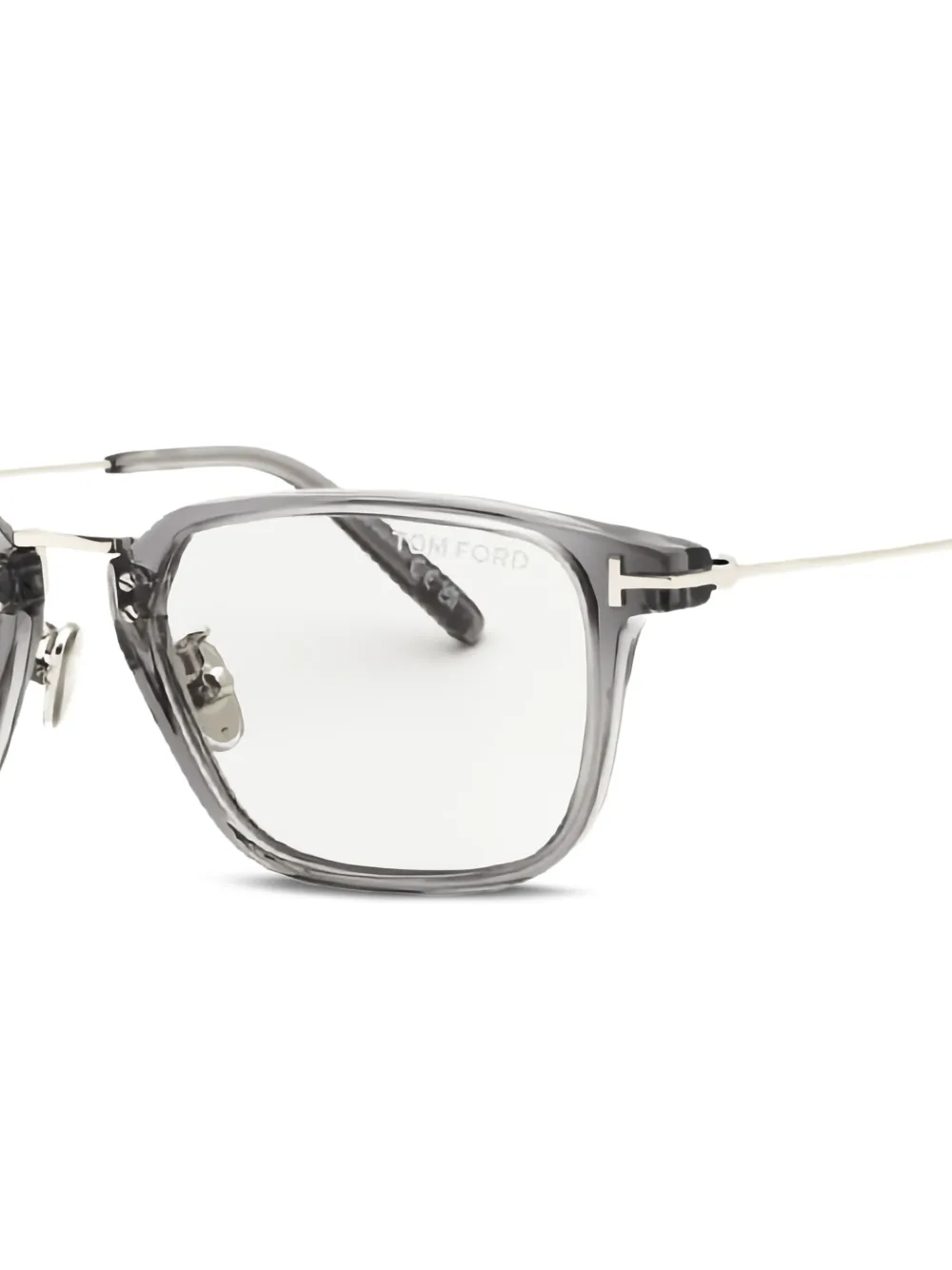 TOM FORD Bril met vierkant montuur Grijs
