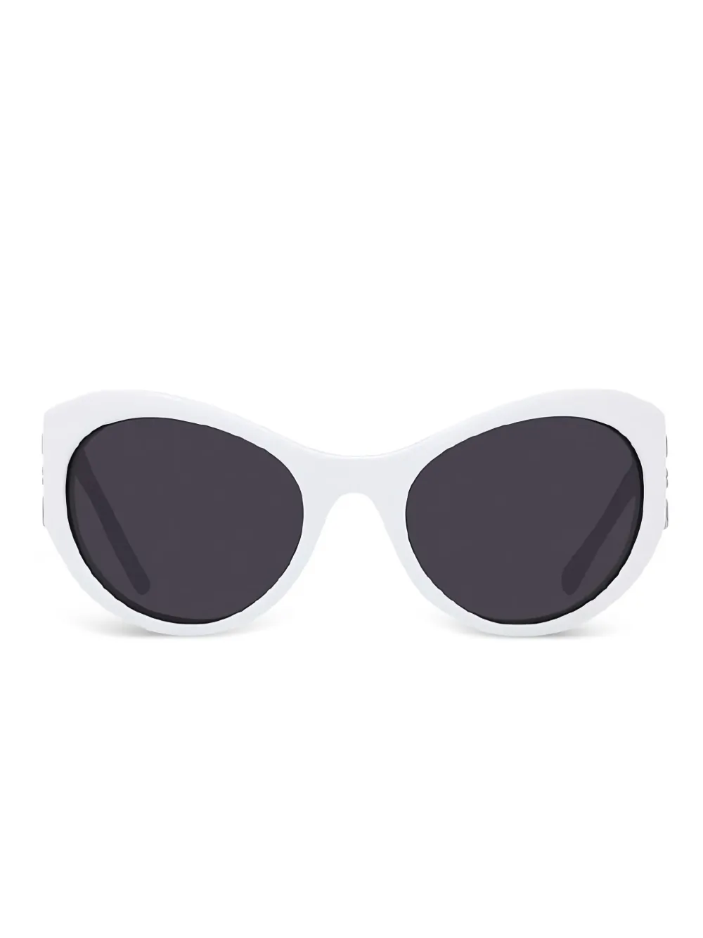 Givenchy Eyewear Zonnebril met ovalen montuur Wit