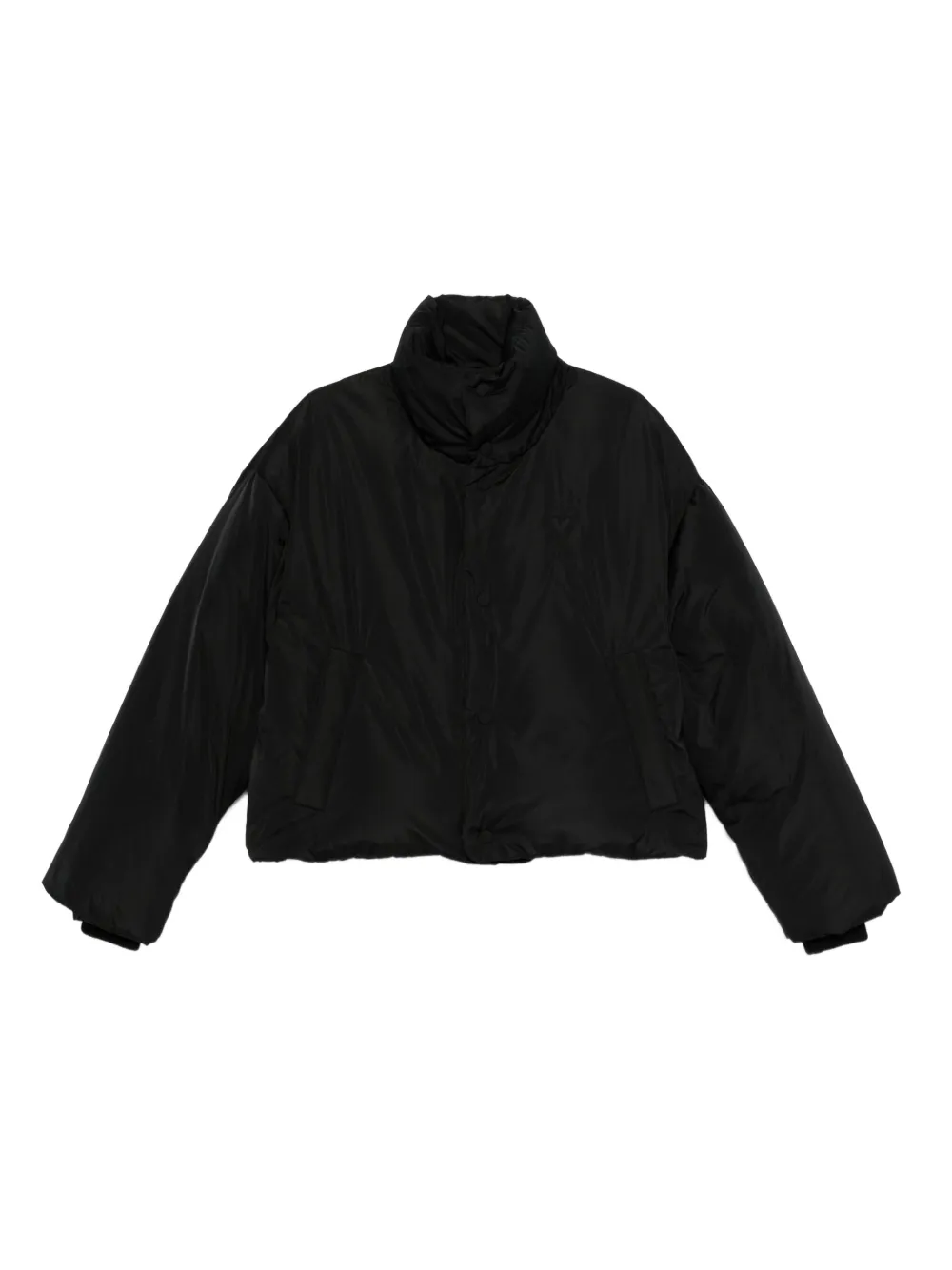 AMI Paris Donsjack met hoge hals Zwart