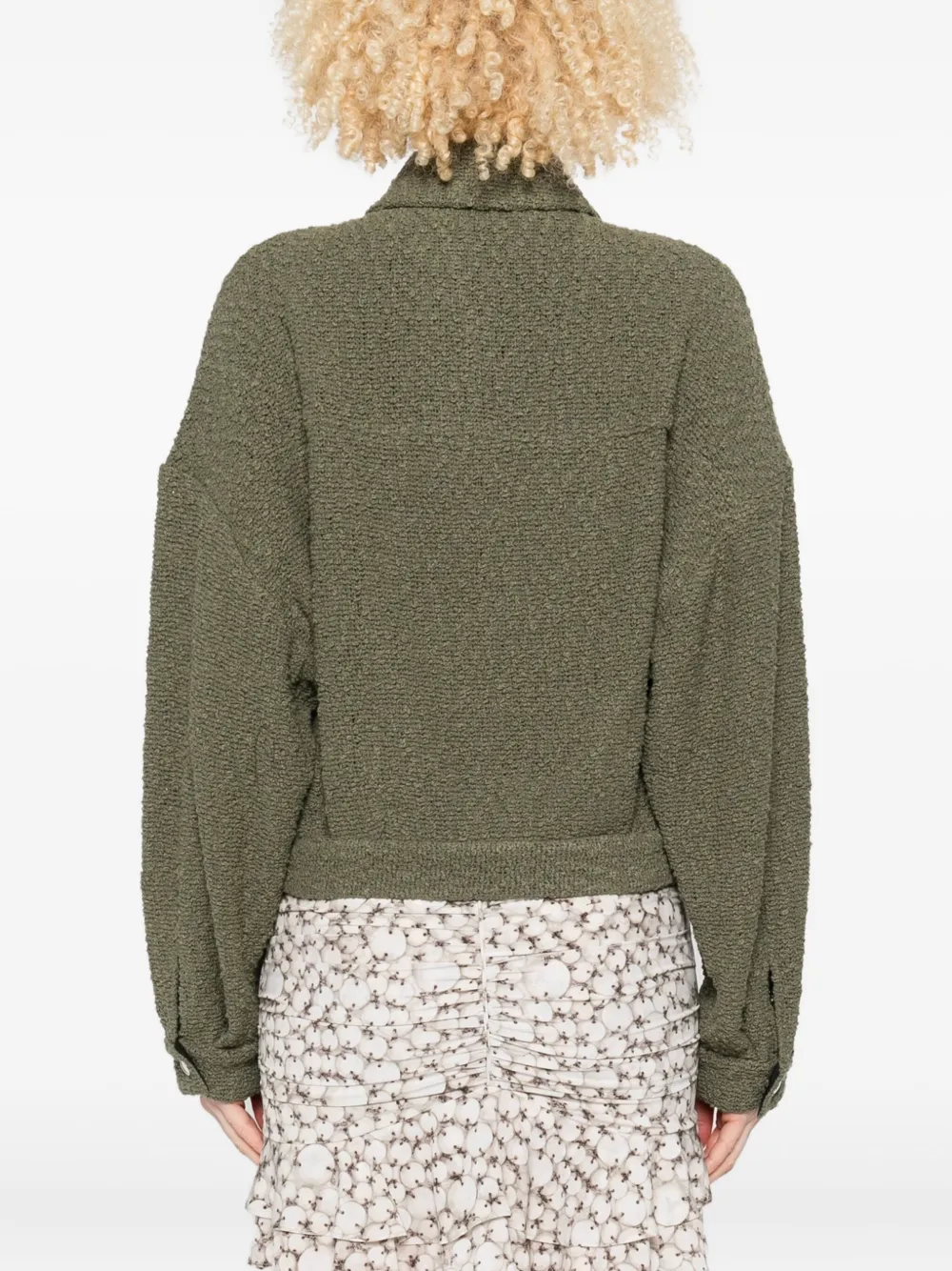 IRO textured pocket jacket Groen