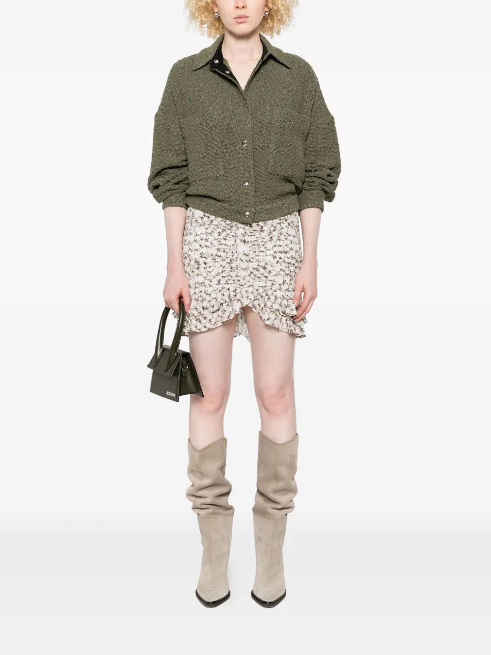 IRO textured pocket jacket Groen