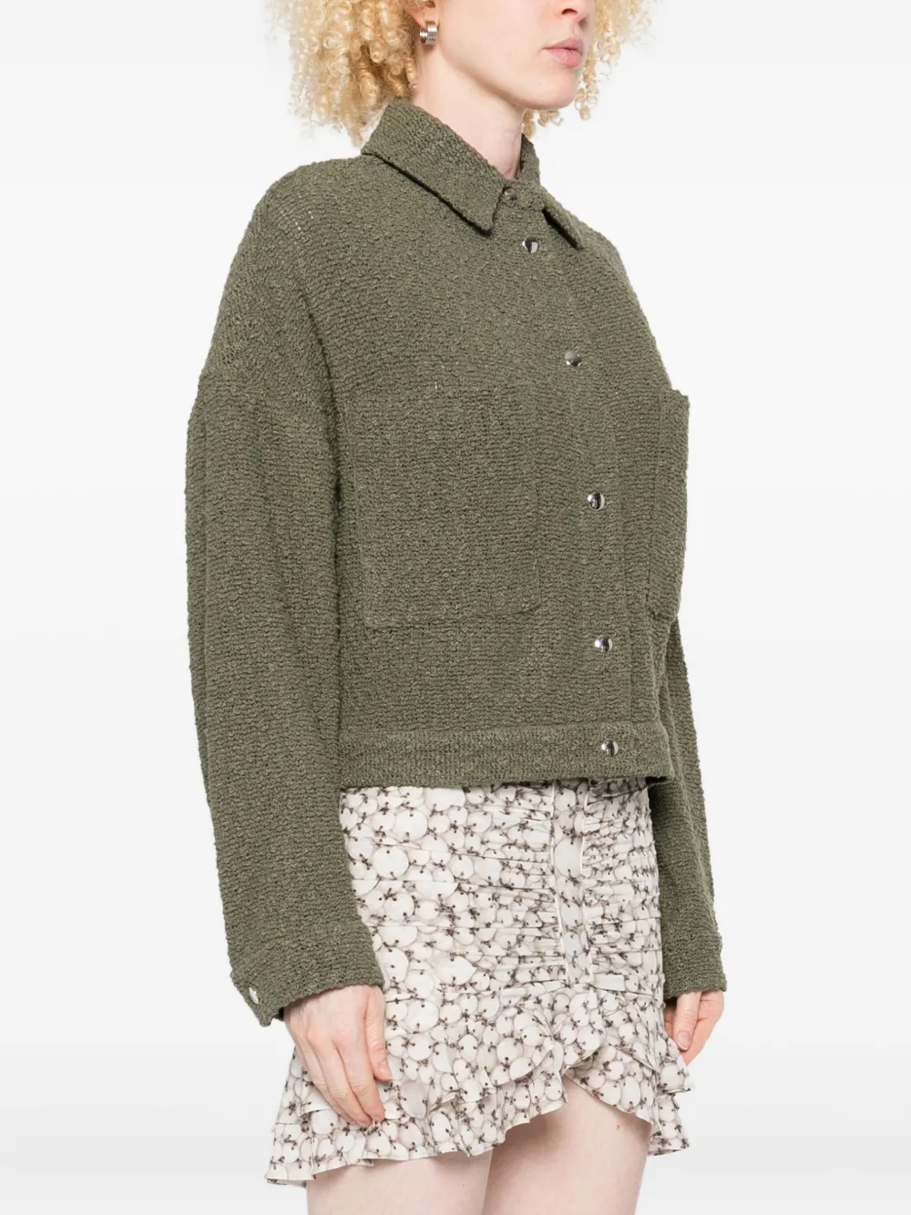 IRO textured pocket jacket Groen