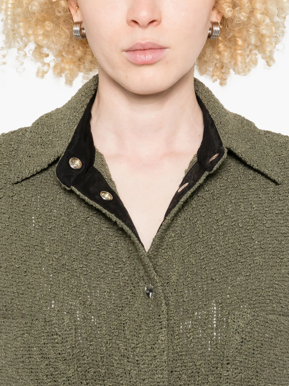 IRO textured pocket jacket Groen