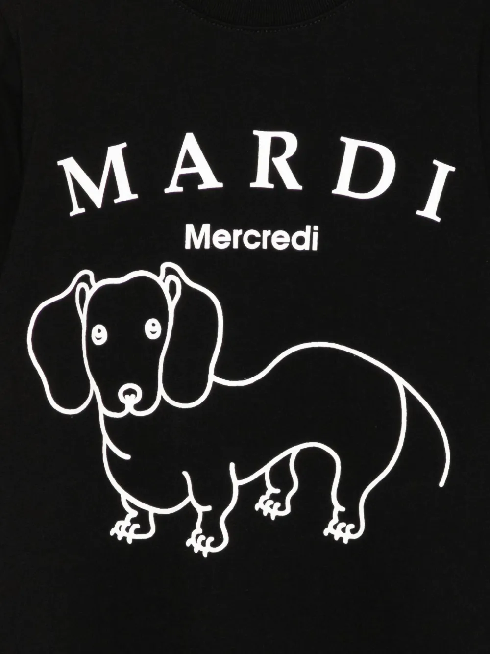 Mardi Mercredi Les Petites Ddanji T-shirt Zwart