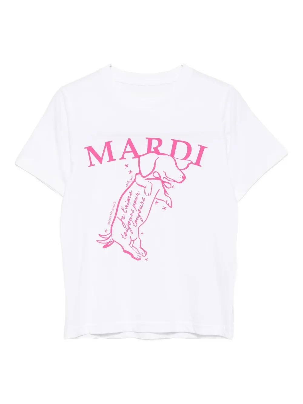 Mardi Mercredi Les Petites Ddanji printed T-shirt - Bianco