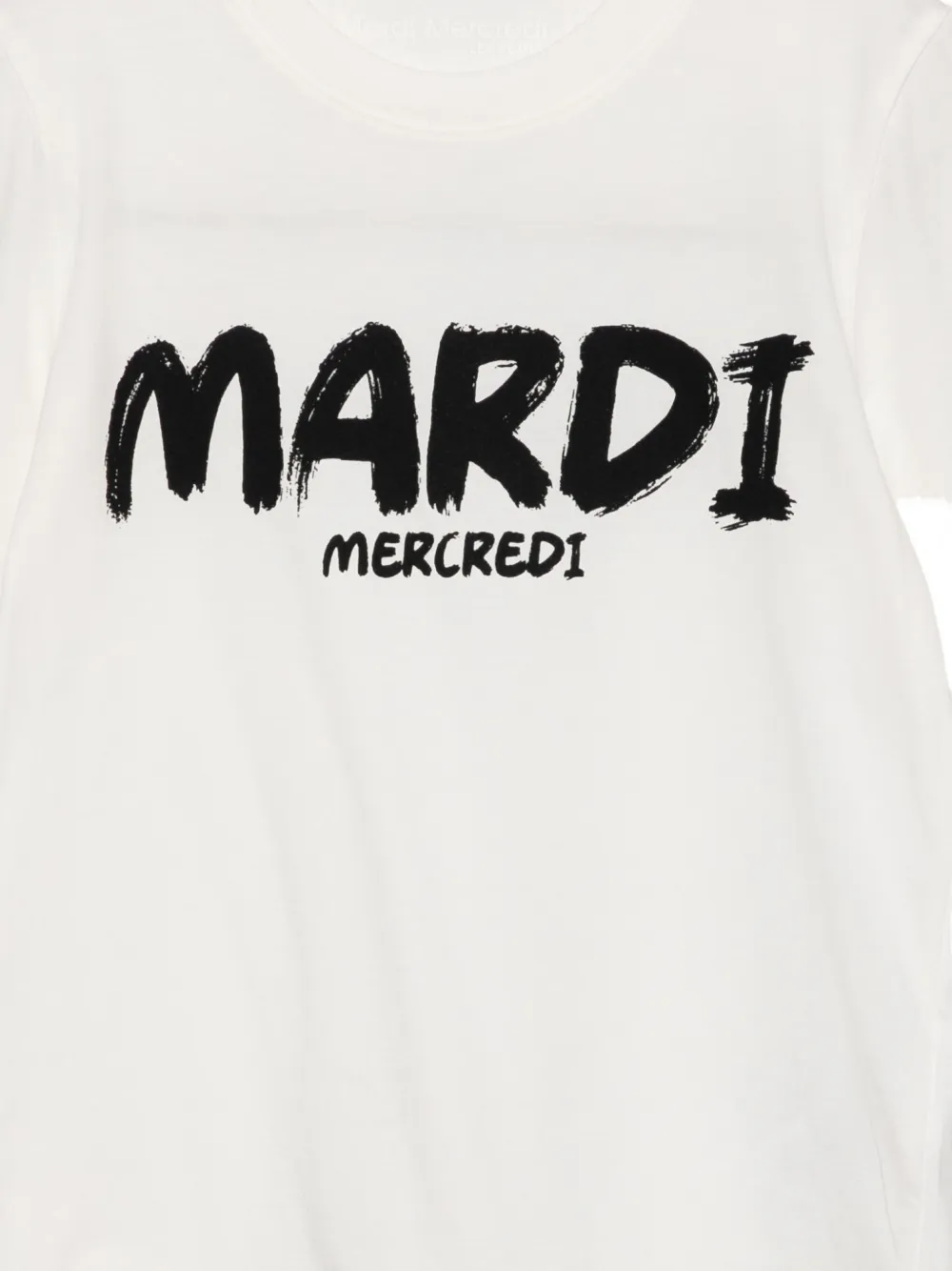 MARDI MERCREDI LES PETITES BRUSHED-LOGO T-SHIRT