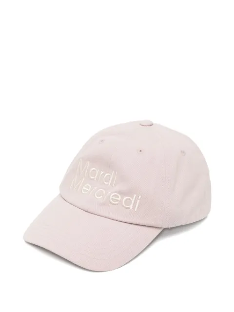 Mardi Mercredi Les Petites embroidered-logo cotton cap