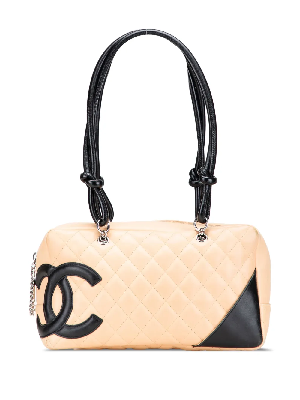 CHANEL Pre-Owned 2003-2004 Large Quilted Lambskin Cambon Ligne shoulder bag | Brown | Image 1