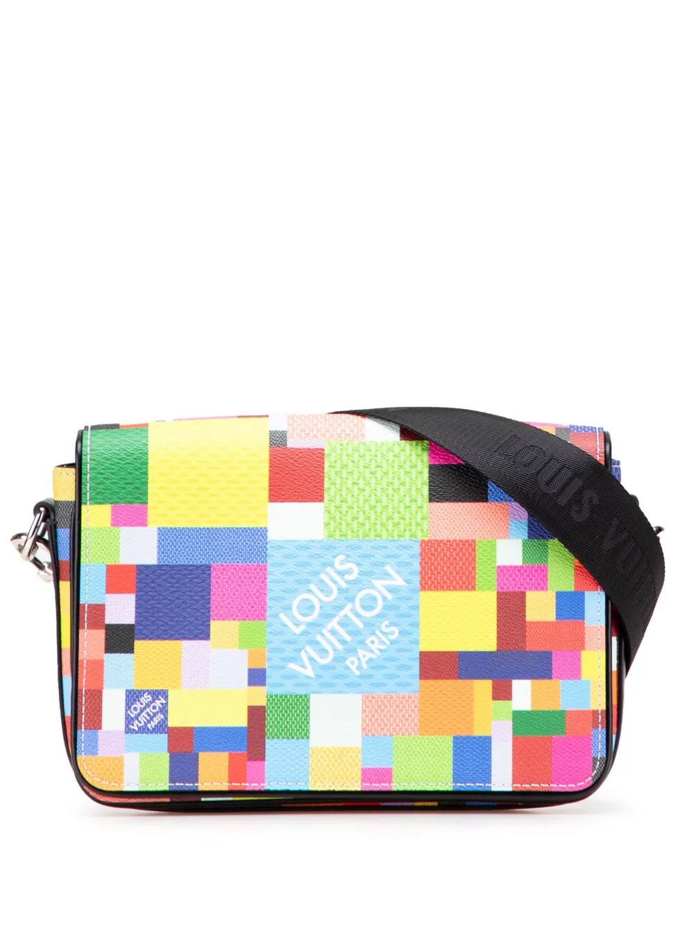 2020 Multicolor Damier Graphite Studio 3D Messenger Bag crossbody bag