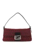 Fendi Pre-Owned 2000-2010 Zucchino Canvas Baguette shoulder bag - Red
