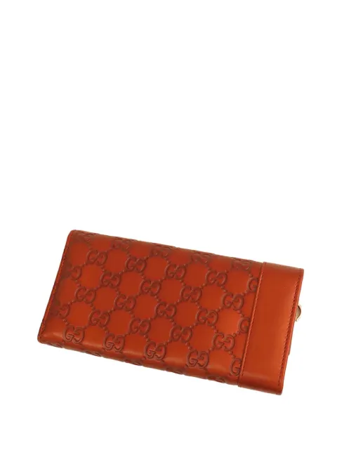 Gucci Pre-Owned 2016-2025 Guccissima Heart Bit Wallet long wallets