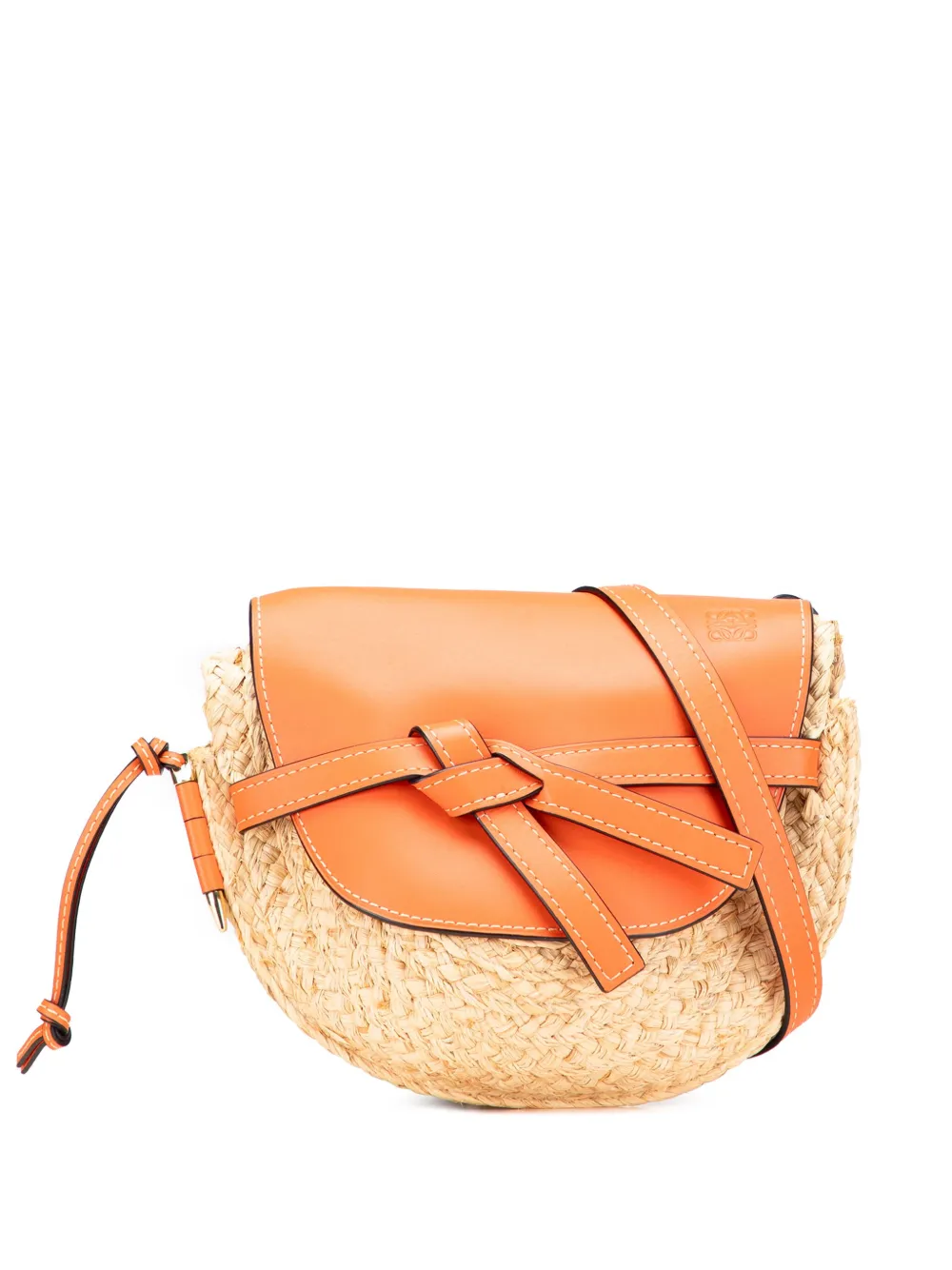 2018 Medium Raffia Gate crossbody bag