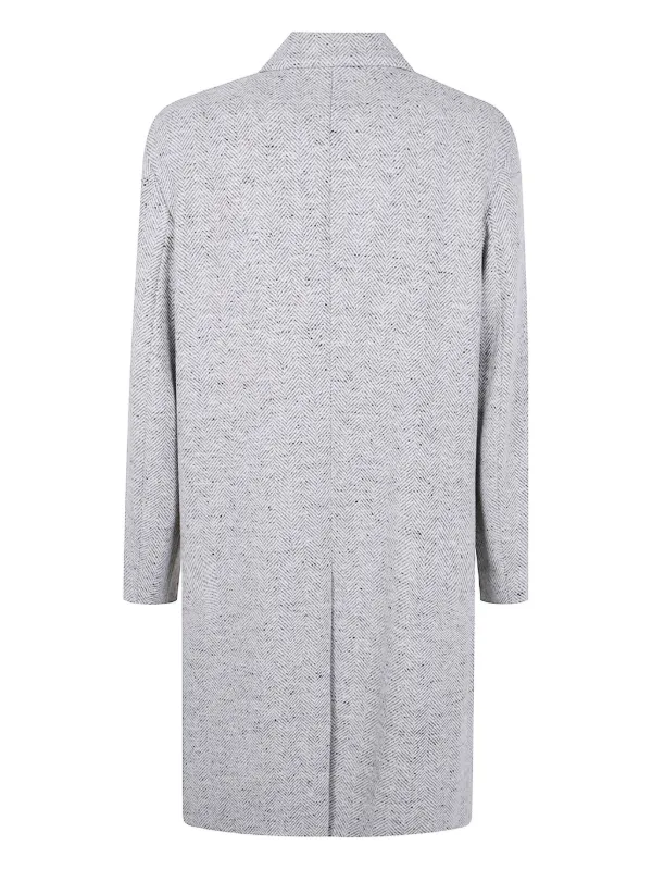 Lardini ヘリンボーン コート | グレー | FARFETCH JP