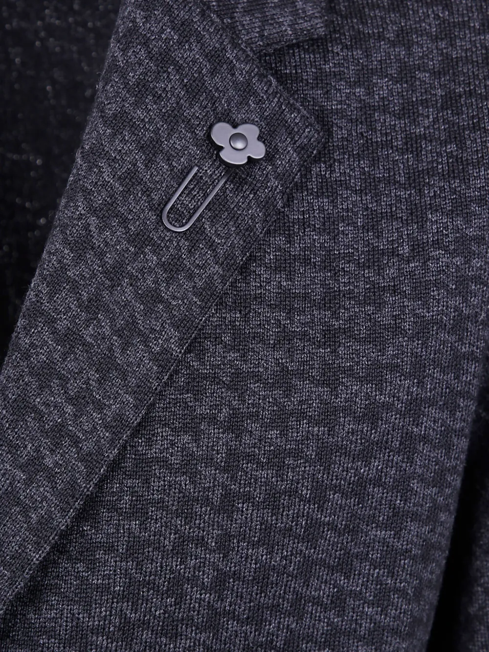 Lardini Jack met pied-de-poule print en drie knopen Zwart