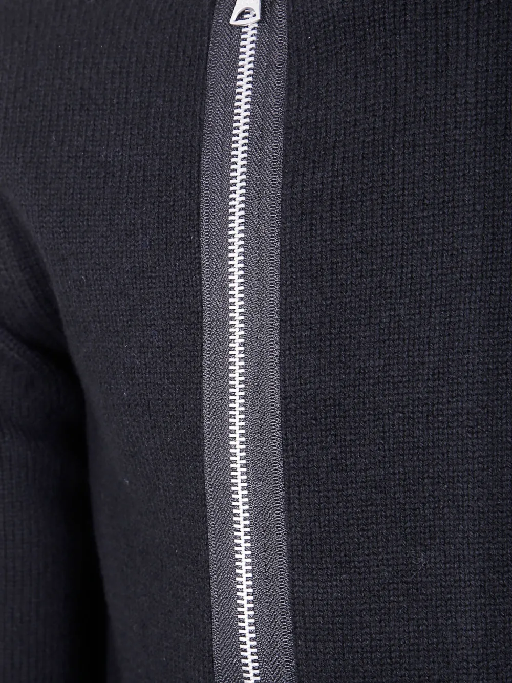 sacai Wollen vest met rits Zwart