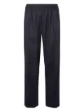 adidas elastic-waist straight-leg trousers - Black