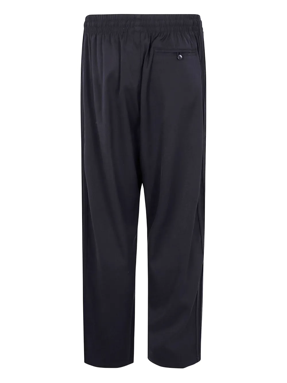 adidas Straight broek met elastische taille Zwart