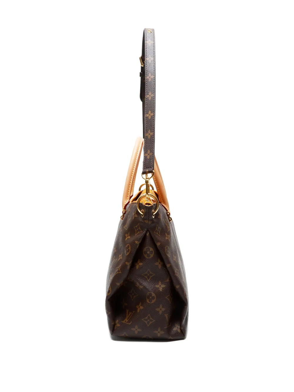 Pre-owned Louis Vuitton 2013 Monogram Pallas Tote Bag In Brown