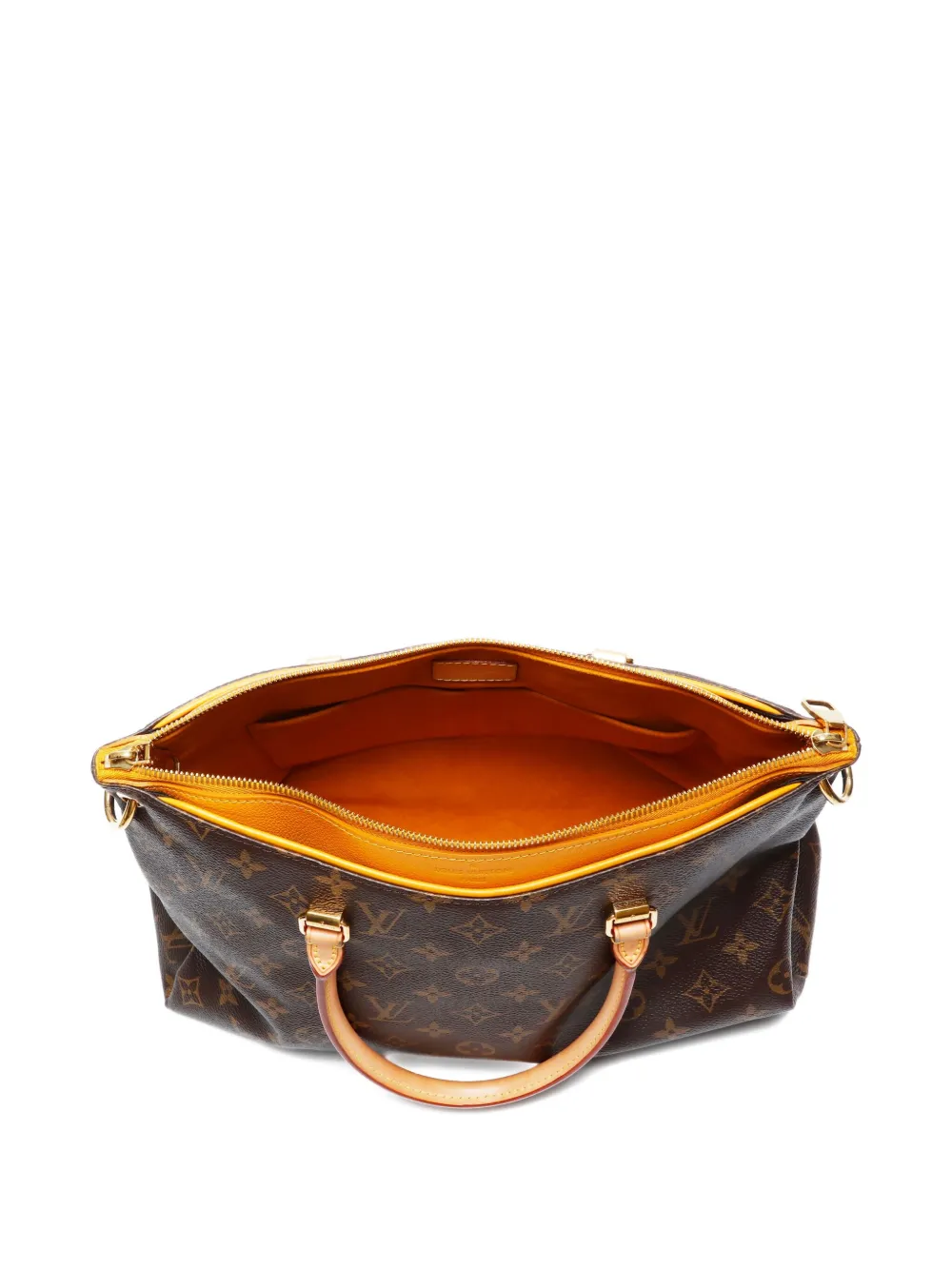 Pre-owned Louis Vuitton 2013 Monogram Pallas Tote Bag In Brown
