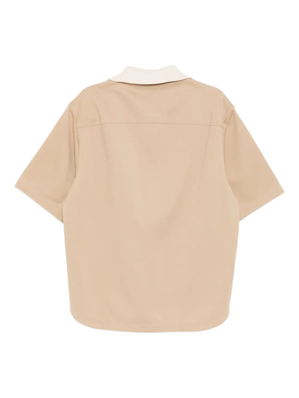CROQUIS Top met logo-reliëf - Bruin