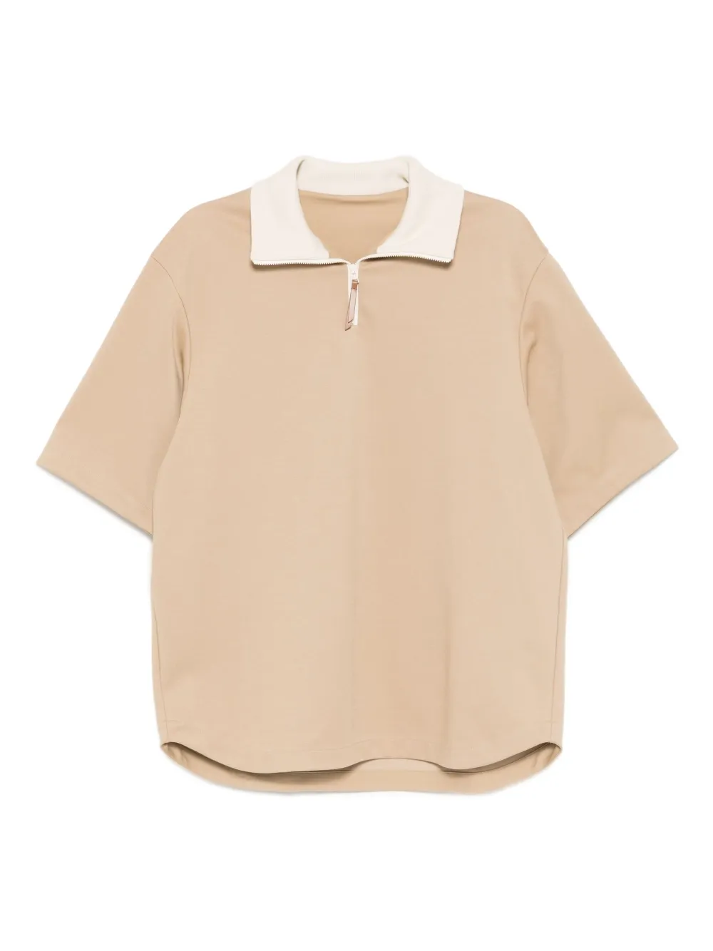 Croquis Logo-embossed Top In Neutral