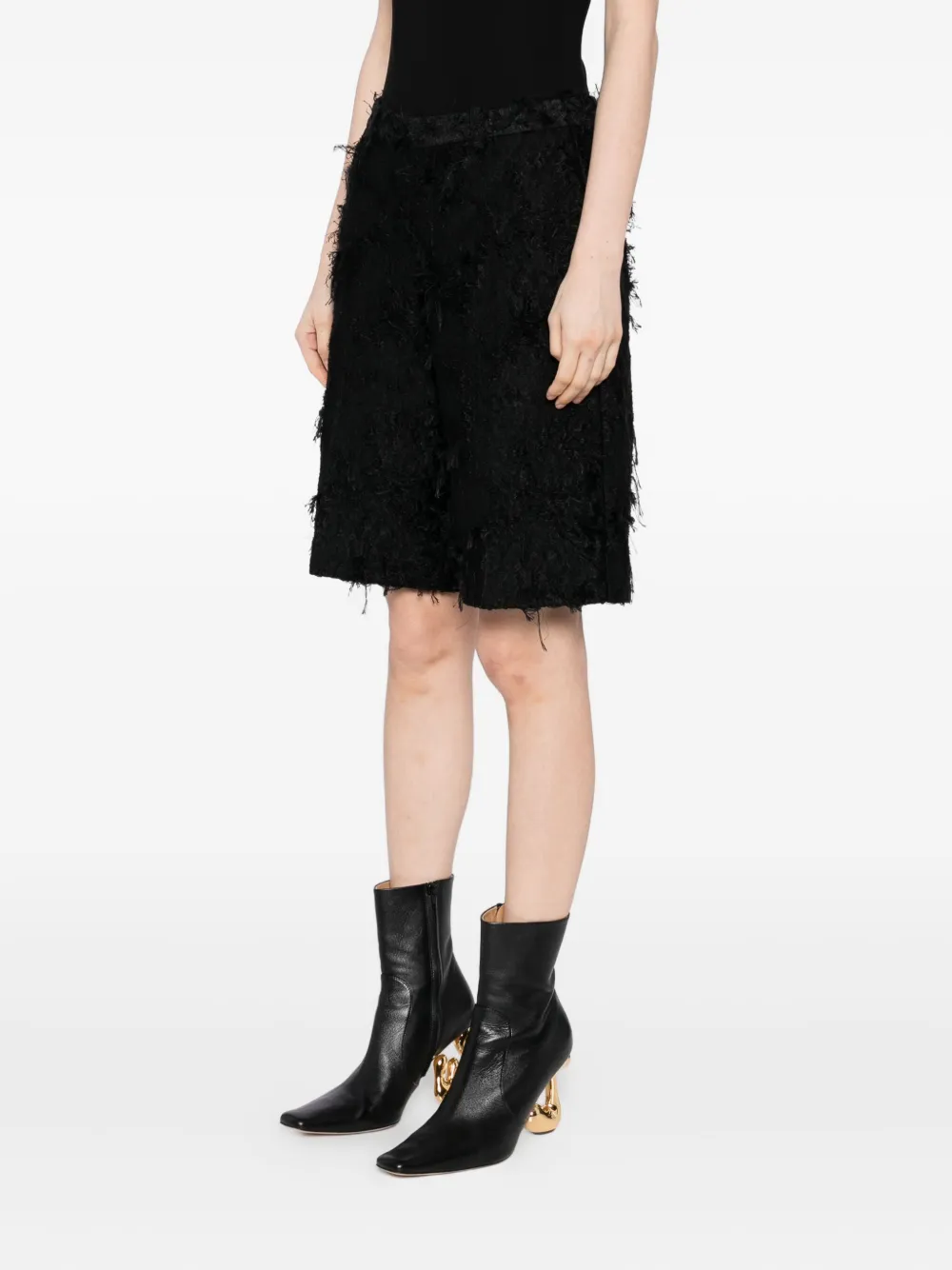 JNBY Shorts met jacquard Zwart