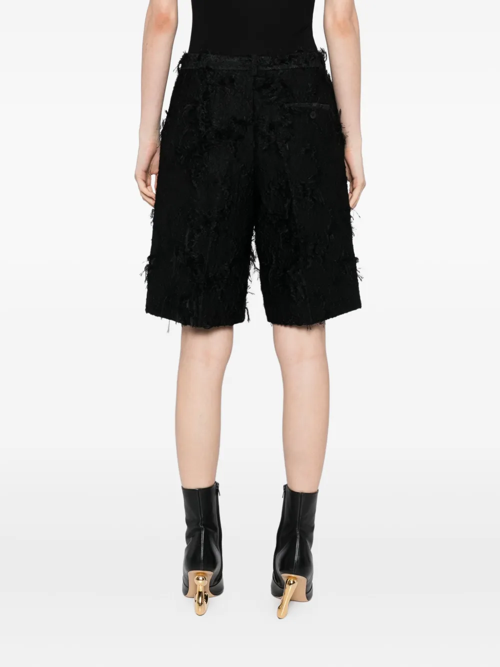 JNBY Shorts met jacquard Zwart