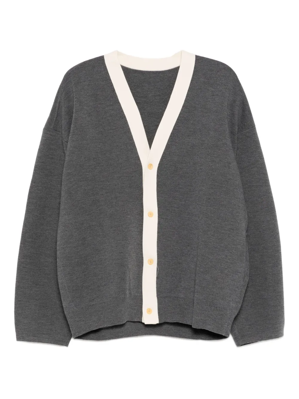 Croquis Wool Cardigan In Gray