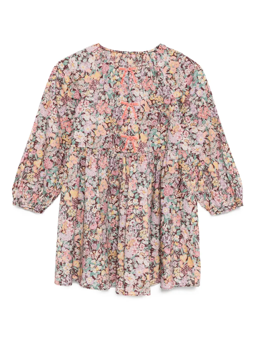 Jnby by JNBY Katoenen jurk met lange mouwen Roze