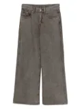 JNBY wide-leg rolled-cuff jeans - Brown