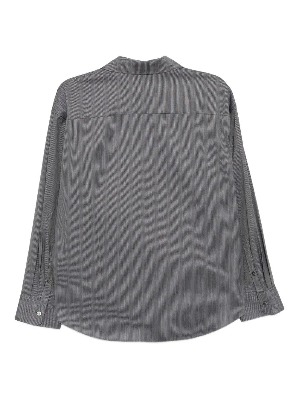 Jnby Asymmetric Cotton Wrap Top In Gray