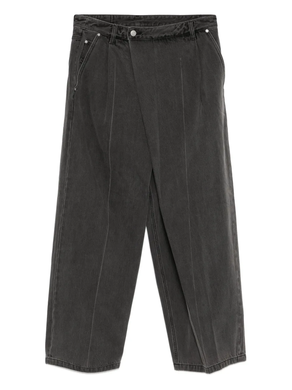 CROQUIS Asymmetrische jeans Grijs