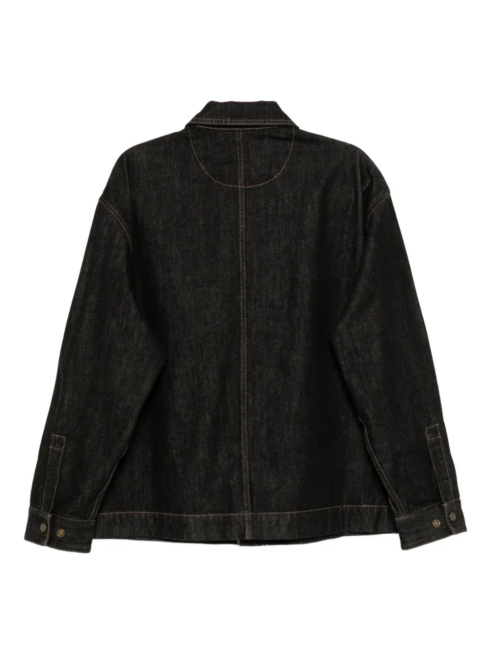 CROQUIS Denim jack met logopatch Blauw