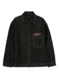 CROQUIS logo-patch denim jacket - Blue
