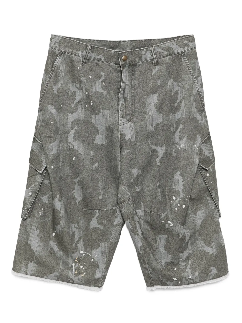 CROQUIS Shorts met camouflageprint Groen